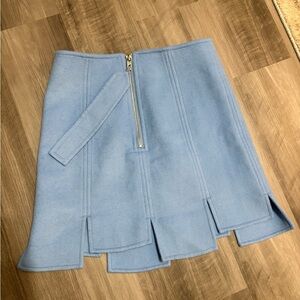 Ganni Light Blue Mini Skirt